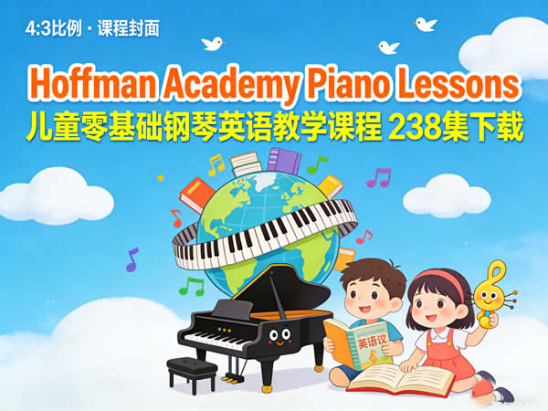 儿童零基础钢琴英语教学课程《hoffman Academy Piano Lessons》238集下载
